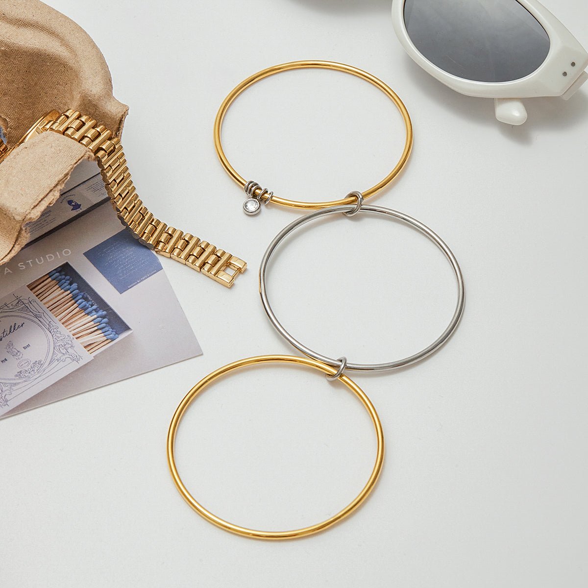 Trio Susurrant Bracelet - 18k Gold Plated Jewelry Switzerland