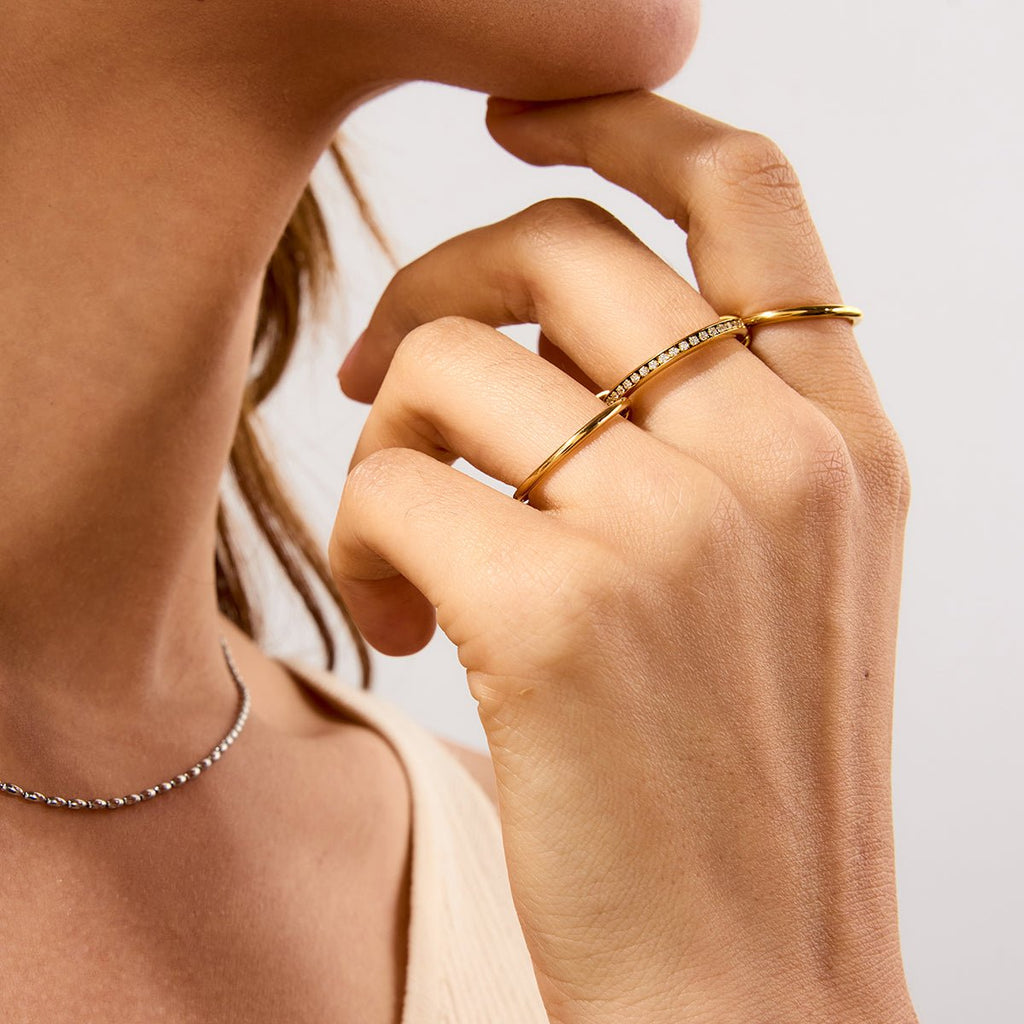 Triple Constellation Ring - 18k Gold Plated Jewelry Switzerland