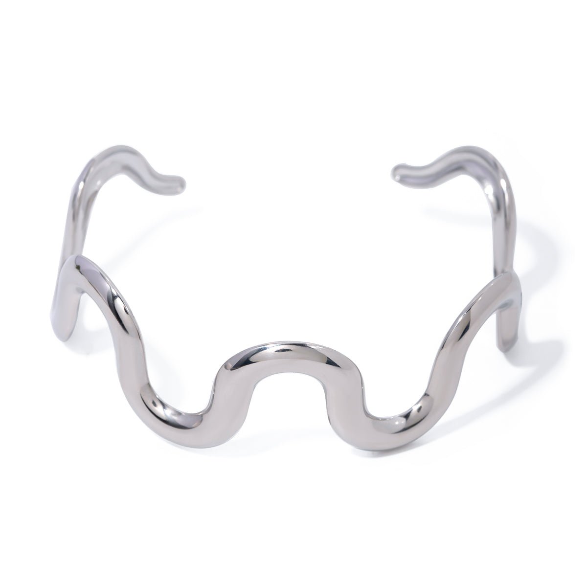 Vague Organique Cuff - 18k Gold Plated Jewelry Switzerland