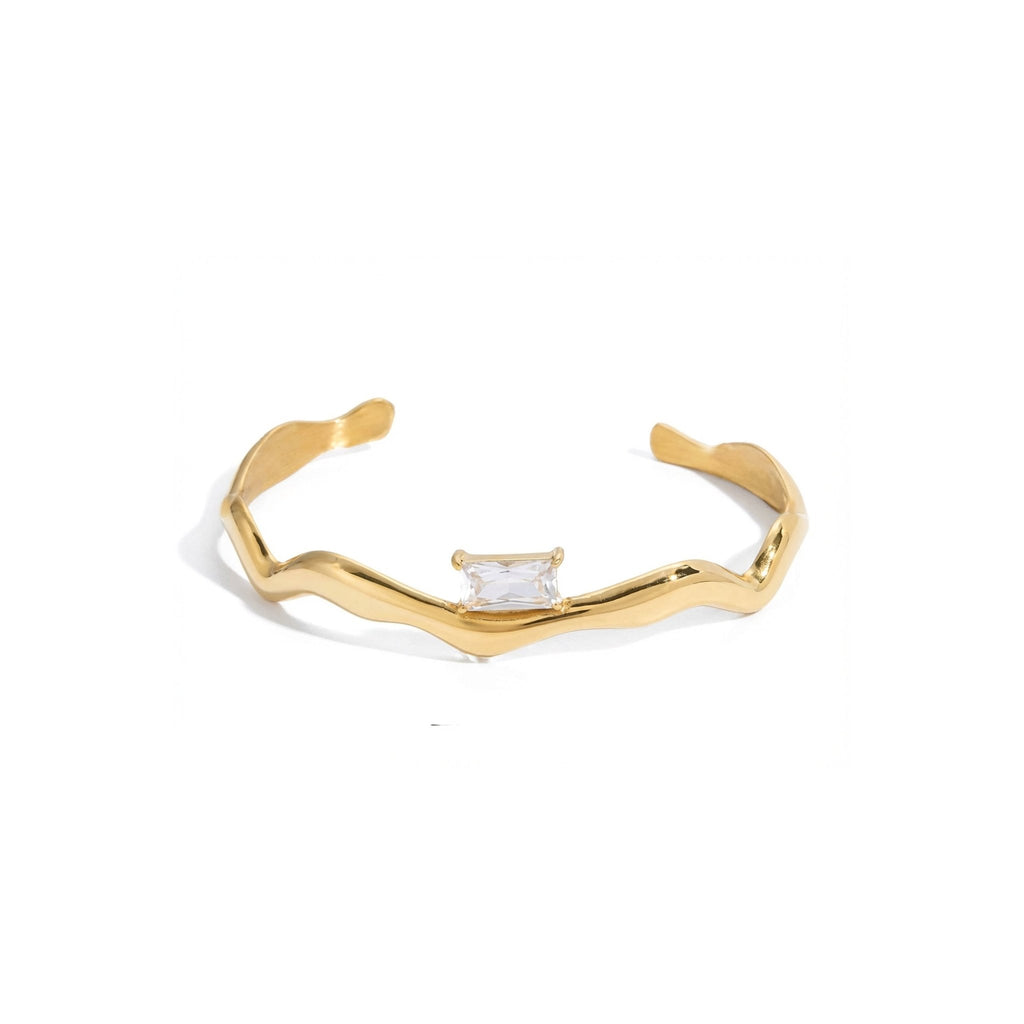 Vague Précieuse Cuff - 18k Gold Plated Jewelry Switzerland