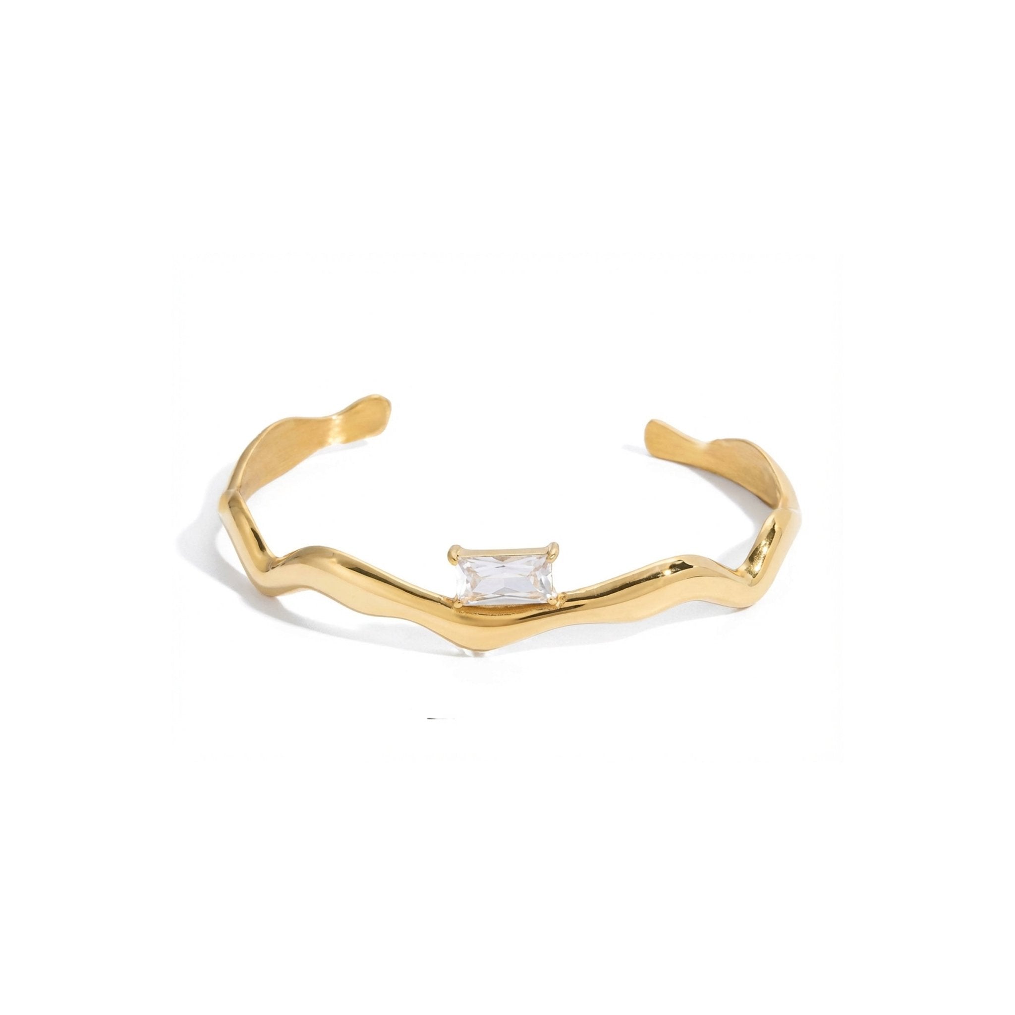 Vague Précieuse Cuff - 18k Gold Plated Jewelry Switzerland