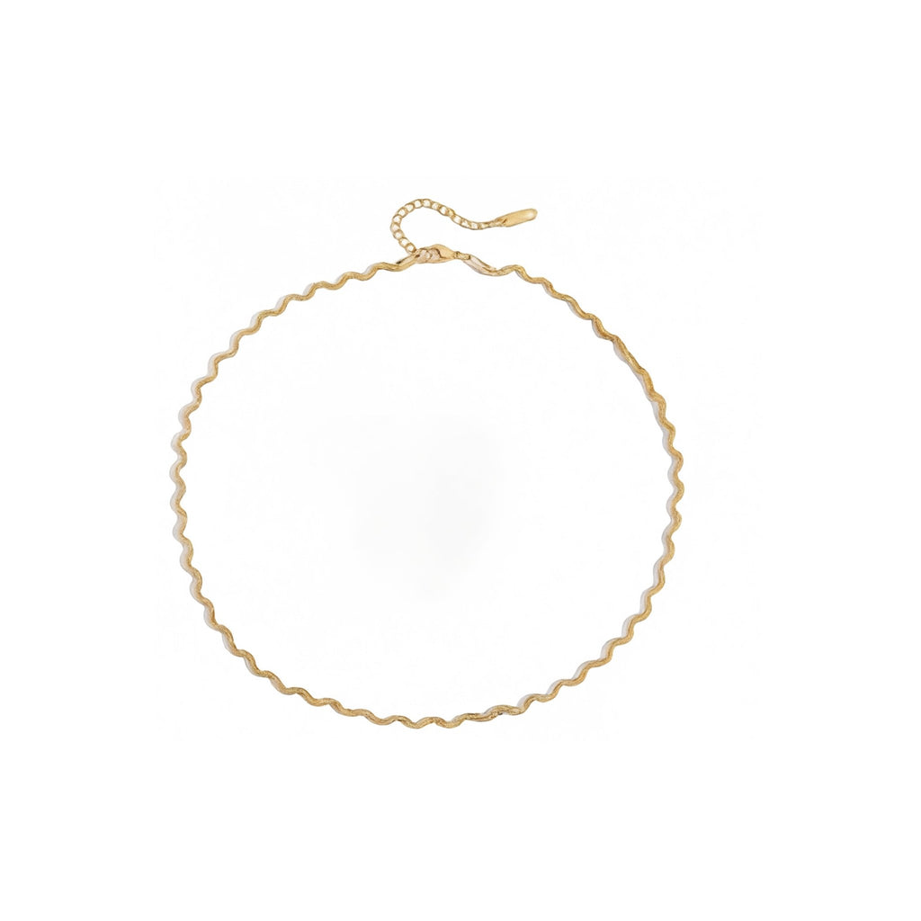 Vague Serpentine Necklace - 18k Gold Plated Jewelry Switzerland