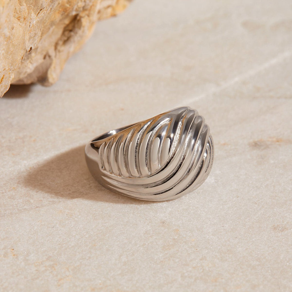 Vortex d’Argent Ring - 18k Gold Plated Jewelry Switzerland