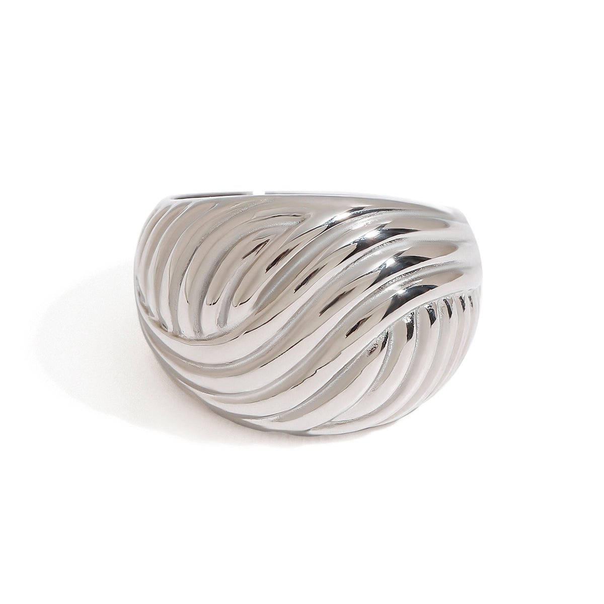 Vortex d’Argent Ring - 18k Gold Plated Jewelry Switzerland